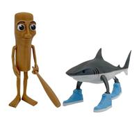 Tung Tung Tung Sahur Figure, Tralalero Tralala Desk Decor, 3D Printed Shark in Shoes Animals Funny Collectible Gift, Italian Figurine for Collection and Decoration, for Collectors