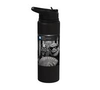 Tung Tung Tung Sahur John Pork Meme Brainrot Door Motion Stainless Steel Insulated Water Bottle