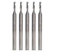 Tungsten Steel End Mill | 3.175mm Shank CNC Engraving Cutter | Single Flute for Planes/Steps/Grooves | 5PCS Set with 6mm Cutting Length