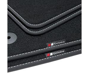 tuning-art BEF859 Tapis de Sol pour VW UP Skoda Citigo Seat MII, Couture:Argent