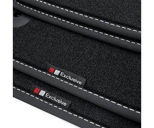 tuning-art BEF933 Tapis de Sol pour Kia Sportage 5 Hybride/Hybride léger 2022-, Couture:Argent. Deluxe Velours