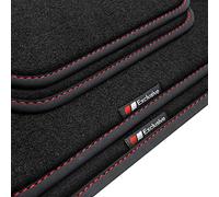 tuning-art BEF933 Tapis de Sol pour Kia Sportage 5 Hybride/Hybride léger 2022-, Couture:Rouge. Deluxe Velours