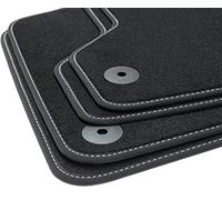 tuning-art Exclusive Tapis de Sol de Voitures adapté pour Audi A5 8T Sportback année 2009-10/2016, Couture:Argent