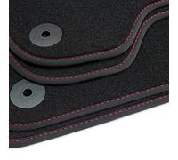 tuning-art Exclusive Tapis de Sol de Voitures adapté pour Audi A5 Coupe année 2007-2016, Couture:Rouge