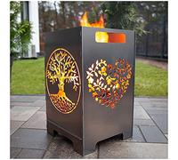 tuning-art FK01 Panier à feu Baril à feu Bol à feu, Grand, enfichable, Facile à Nettoyer 50x30x30, Taille:Coeur 45L