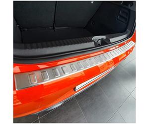 tuning-art L416 Protection de seuil de Coffre pour Renault Clio 5 Berline 2019- Acier INOX, Couleur:Argent
