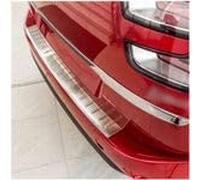 tuning-art Protection de seuil de Coffre pour Citroen C4 Grand Picasso 2 | 2013-2022 Acier inox Ajustement parfait Bord plié Ruban adhésif spécial Chiffon de nettoyage Protection de pare-chocs