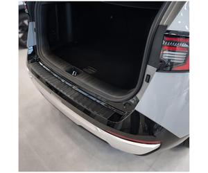 tuning-art Protection de seuil de Coffre pour Kia Sportage 5 Spirit | Facelift 2025- Thermolaqué noir Acier inox Ajustement parfait Bord plié Ruban adhésif spécial Chiffon de nettoyage