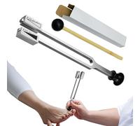 Tuning Fork Outil de du bois 100 g | Outil de diagnostic sensoriel pour alliage d'aluminium | Chakra de réglable avec marteau pour traiter le son pour hommes, femmes,