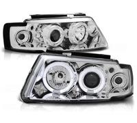 Phares Avant Xenon Design Verre Clair Pour VW Passat 3B B5 1996-2000 Noir