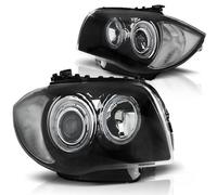 Tuning Tec LED Angel Eyes Avant Pour BMW Série 1 E81 E82 E87 E88 04-11 Noir