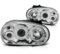 Tuning-Tec LED Angel Eyes Frontscheinwerfer Passend Pour VW Golf 4 97-03 Chrom