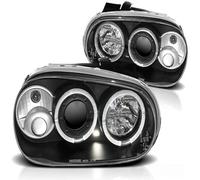 Tuning Tec LED Angel Eyes Scheinwerfer Pour VW Golf 4 97-03 Noir