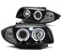 Tuning Tec Scheinwerfer Angel Eyes Pour BMW Série 1 E81 E82 E87 E88 04-11 Noir