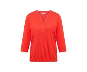 Tunique boutonnÃ©e unie femme Cecil Rouge XS