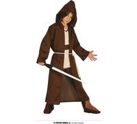 Tunique d'explorateur religieux à capuche Costume Pour Mardi Gras Festival Célébration Tenue, Taille : 140/146 Couleur : Marron