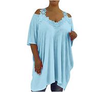 Tunique Femme Chic et Elegant, Femmes Tee-Shirt Épaules Dénudées Manches Longues Chemisier Haut Lâche Blouse Sweatshirt Paillettes Brillantes Tee Shirt Noir Femme