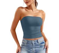 Tunique Femme ete 2020 Tee Shirt Couple Pizza Haut Femme ete Dentelle Robe Chemise Longue Femme ete Fluide y2k Top Longue Sleeve Blouse Noir Medical Polo Femme Sexy (Blue, S)
