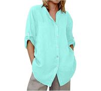Tunique Femme Longue Vetement Femme Grande Taille Tunique Manche Longue Chemise Coton Lin De Plage Été Bureau Broderie Gaze Chemisette Chemisiers Et Blouses Chic Élégant