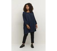 Tunique manches 3/4 femme KAFFE Curve Ami Bleu 50