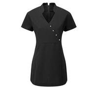 Uniforme de tunique pour femme, esthétique, thérapeute, spa - Noir - 36
