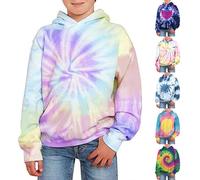 Tuniques Manches Courtes pour Filles en Coton à Longues avec Poches, Nouvelle Printemps et Automne Pull Cardigan Fille Court(Violet,11-12 Years)
