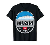 Tunis Tunisie Panneau Emblème Souvenir Voyage T-Shirt