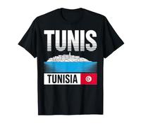 Tunis Tunisie Souvenir de Voyage en Gras T-Shirt
