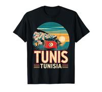 Tunis Tunisie Souvenir de Voyage Scène vive T-Shirt