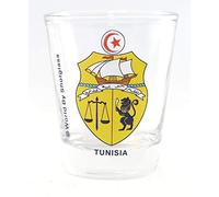 Tunisia Coat Of Arms Shot Glass by World By Shotglass