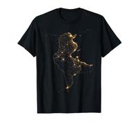 Tunisie Afrique du Nord - Vue Satellite de Nuit de la Terre Depuis l'espace T-Shirt Graphique avec Valeur