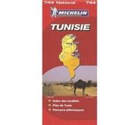 Michelin – Carte nationale Tunisie (n°744) – 1/800000 – Broché