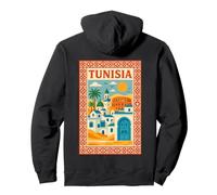 Tunisie Mon Pays Amour Tunisie Monuments Tunisiens Sweat à Capuche