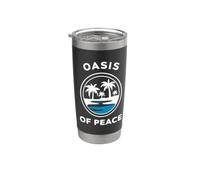 Tunisie Oasis de paix Escape Tranquil Gobelet isotherme en acier inoxydable double paroi