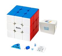 TUNJILOOL MOYU RS3M Speed Cube à Lévitation Magnétique de Vitesse sans Autocollant, Cube Lisse Facile à Tourner, Jeu de Casse-Tête Classique Cadeau pour Enfants Adulte