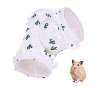 Tunnel a 3 Voies pour Cobayes,Lavable et Pliable,idéal comme Cachette pour Lapins d'Inde,Chinchillas,Hamsters,Lapins,Furets,Rats et Autres Petits Animaux