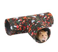 Tunnel à 3 Voies pour Cochon d'Inde Hamster Petit Lapin Tunnel de Jeu pour Petits Animaux de Compagnie Tunnels Tube d'Activité Cachette Lavable à 3 Voies pour Écureuil Hérisson Perruche