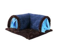 Tunnel À Furets,Maison avec Rideaux D'Intimité | Terrain De Jeu Détachable pour Hamster | pour Accessoires De Cage Exercice Enrichissement Sommeil Jeu Et Hérisson