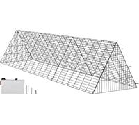 VEVOR Enclos du poulailler, 300 x 71 x 61,5 cm (L x L x H), tunnels de poulet pour la cour, poulailler portable pour une installation facile à l'extérieur, cage adapté aux poulets, canards, lapins