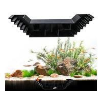 Tunnel aquatique décoratif et amovible pour poissons d'aquarium | Pour élevage souterrain de Betta et visualisation de l'habitat d'eau douce et d'eau salée