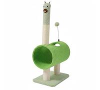 Tunnel Arbre Griffoir Niche avec Jouet Suspendu et Peluche Surface Douce pour Siestes et Jeu Matériaux Robustes Adapté, Style to 2