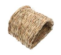 Tunnel Cachette pour Lapins et Cobayes, Lavable | Feuillage de Prairie, Refuge Aéré et Détachable, pour Cages et Jeux Intérieurs, Chinchillas et Hamsters