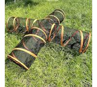 Tunnel croisé pour animal domestique extérieur et intérieur, facile à assembler, jouet en maille pop-up, portable, pliable, étui souple pour chaton, chiot, lapin, petits animaux, stylo extensible pour