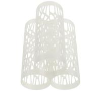 Tunnel D'angle pour Aquarium Betta, Cachette Creuse Trois-en-un Blanc Pla | Petits Poissons et Crevettes, avec Ventouses, Design Lisse, Décoration D'aquarium, Usage Bac