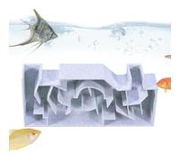 Tunnel D'aquarium - Grotte Cachée Pour Crevettes, Habitat Labyrinthe D'aquarium, Abri D'angle Pour Crabe, Poisson-chat, Point D'observation Sous-marine | Option Fiable Pour L'enrichissement De La Déco