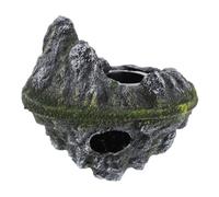 Tunnel de Cachette Flottant pour Betta et Poissons, PVC | Installation Facile, Positionnement Réglable des Plantes, pour Aquarium Domestique, Décoration D’île Flottante