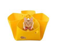 Tunnel de Chat de Beignet, nid de Tunnel de lit pour Animaux de Compagnie | Fonction de Beignet de Beignet Grotte pour Chat - Aire de Jeux Interactive pour Chaton, Jouets d'enrichissement détachable,