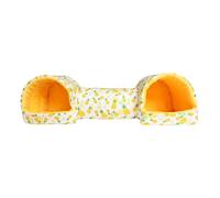 Tunnel de hamster - 20.08x6.69x5.91 pouces tube de petit animal lavable pour divertissement en cage, jouet antidérapant avec lit confortable, accessoire chinchilla pour animaux de compagnie de lapin F