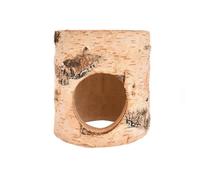 Tunnel de hamster - cache-cache de hamster en bois, tube de tronc d'arbre | Tunnel de petits animaux de bouleau naturel pour hamsters syriens nains, gerbilles, souris, furets, jouet à mâcher