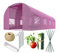 Tunnel de jardin 2,5 x 4 m (10 m2) rose Plonos